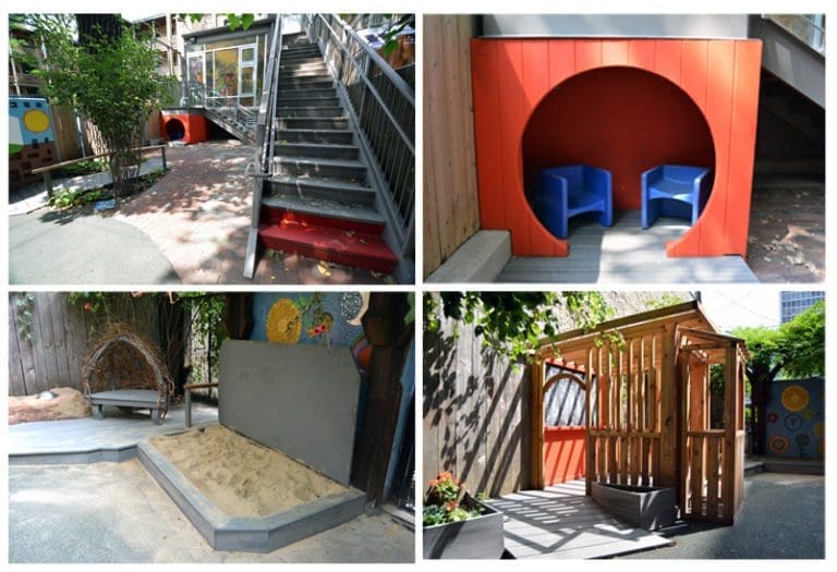 Kids' outdoor play area.